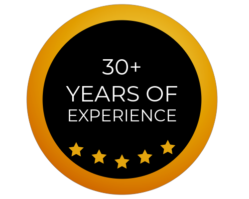 30+ Years of experience